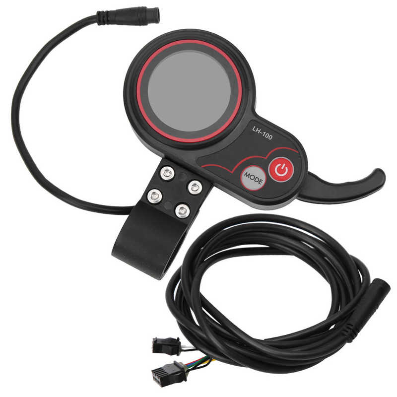 E-Bike 24V 36V 48V 60V LED Display Thumb Throttle 2 in 1 Manual Control Panel Dashboard Throttle for Electric Bicycle Scooter: 24V