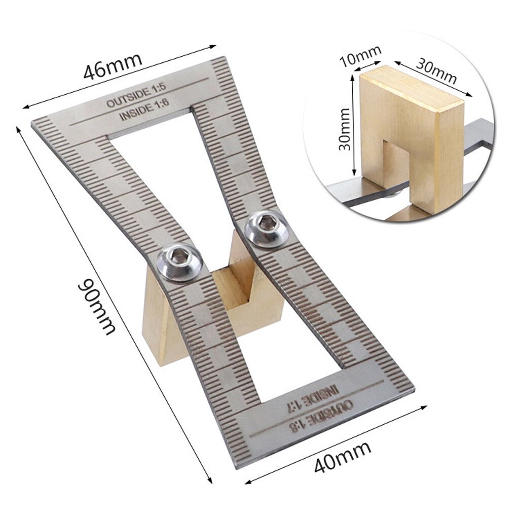 #20 Dovetail Jig Marker Honing Guide Gauge Slopes Router Table Saw Woodworking Tool Home improvement Hand Tools