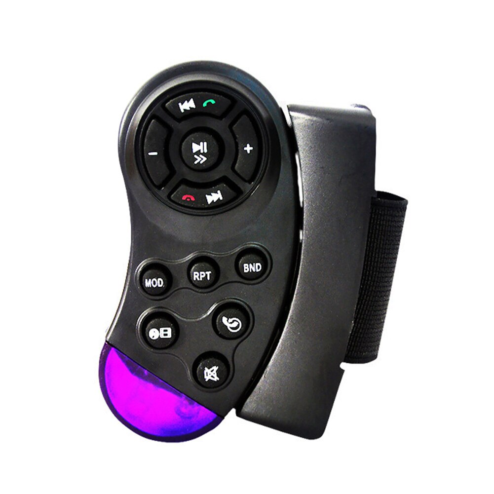 Mando a distancia Universal para volante de coche, reproductor Multimedia de 11 teclas, Radio de Control inalámbrico para coche, DVD, VCD, funciona con batería