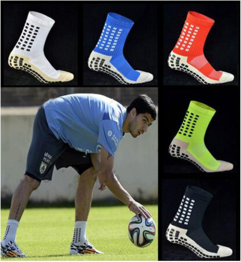 Calcetines antideslizantes transpirables para hombre y mujer, de algodón y Goma, para correr, fútbol, de , para ciclismo