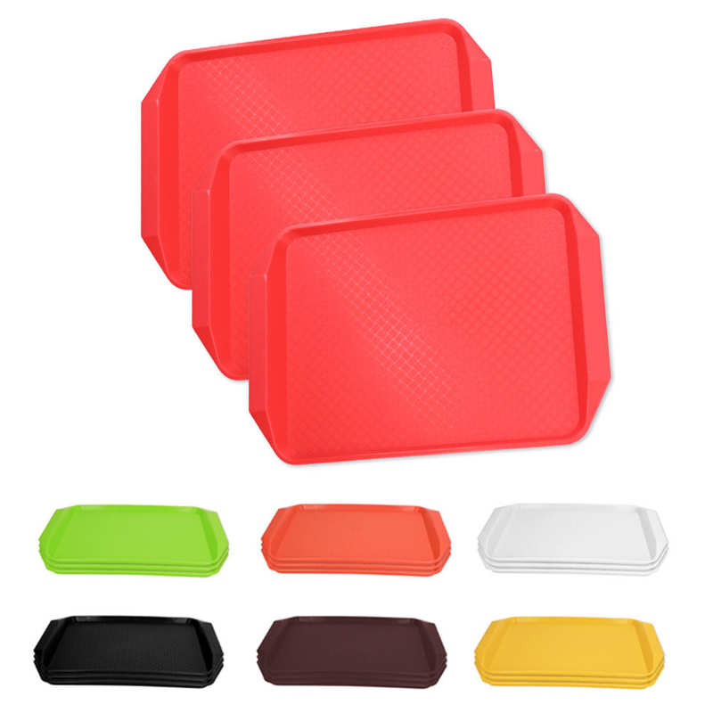 Plastic Tray Food Tray Stackable Multifunction for Hotels for Buffet Restaurant