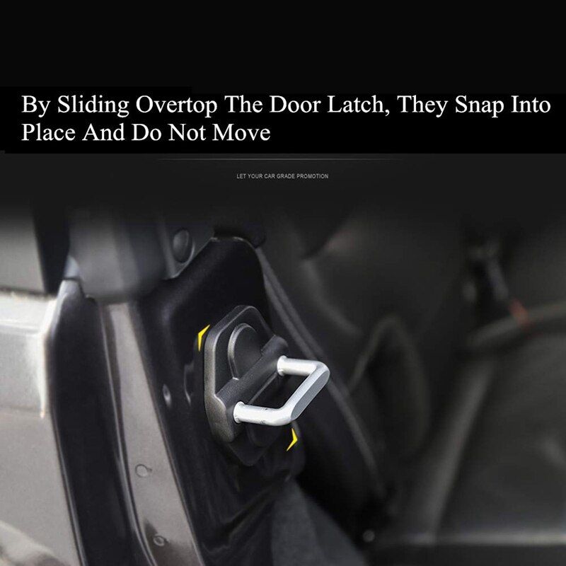 Dekoracja zamka drzwi pokrywa dla jeep kowboj Jl 2018 2019 osłona zamka drzwi naklejki akcesoria samochodowe czarny, 4 sztuk (2 drzwi)