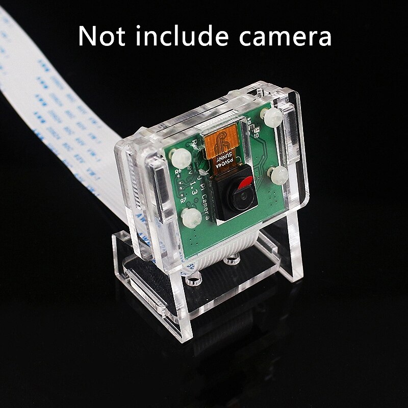 Ov5647 mini kamera akryl hållare transparent webbkamera fäste för hallon  pi 3 kamera
