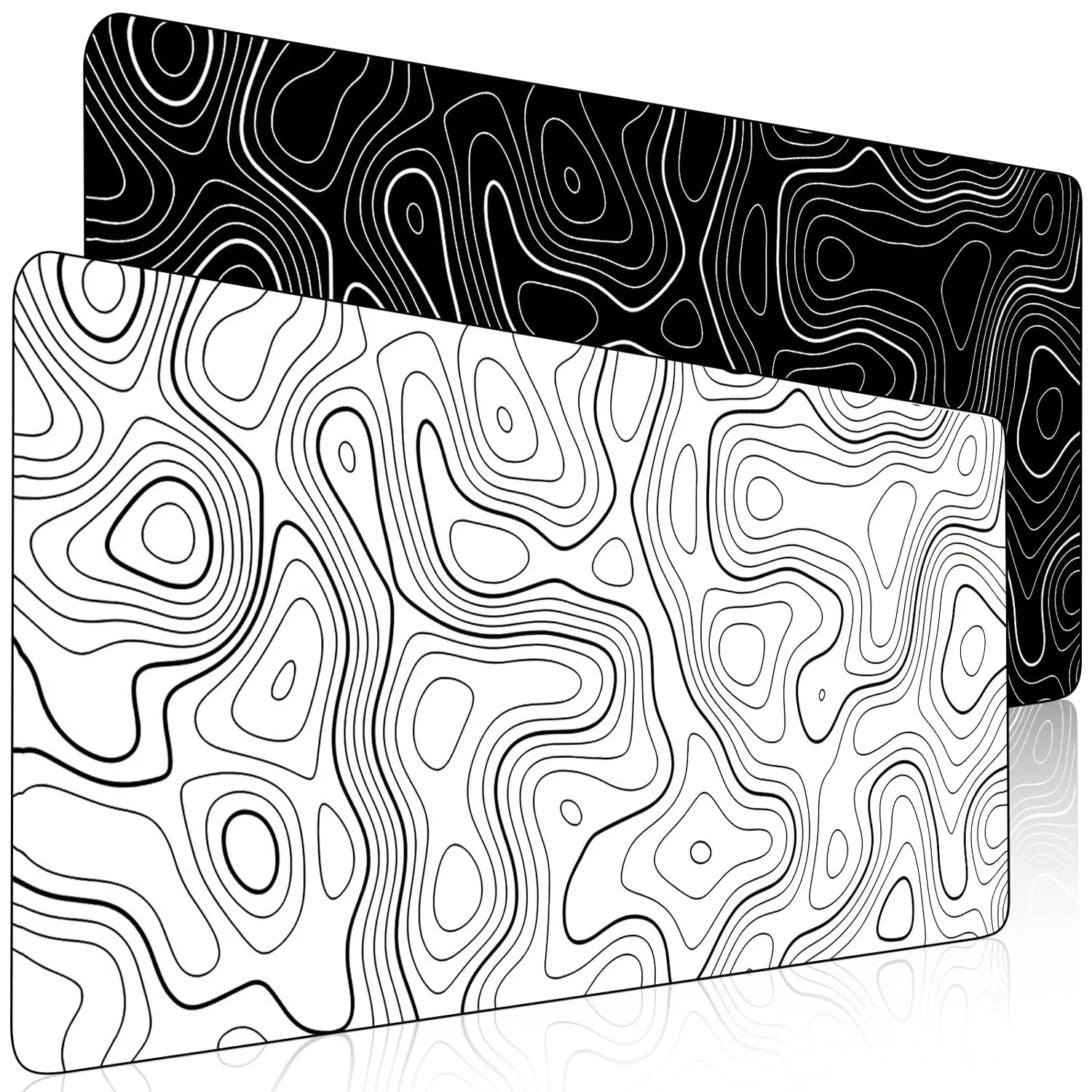 Topographic Contour Gaming Large Mouse Pad for Desk Keyboard and Desk Mat Computer Protector Mat Office Desk Accessories