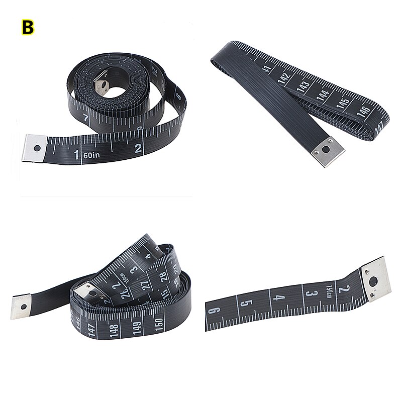 1pc 60in 150cm kroppsmått linjal sömnad skräddare måttband mini mjuk platt linjal centimeter meter sömnad måttband