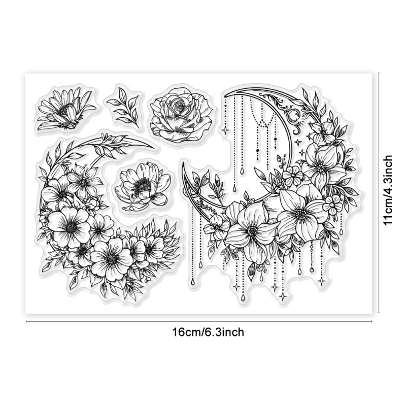 1 hoja de sellos transparentes con texto de bendición de hojas de Ginkgo para hacer tarjetas, sellos transparentes de hojas de otoño, sellos transparentes para bricolaje