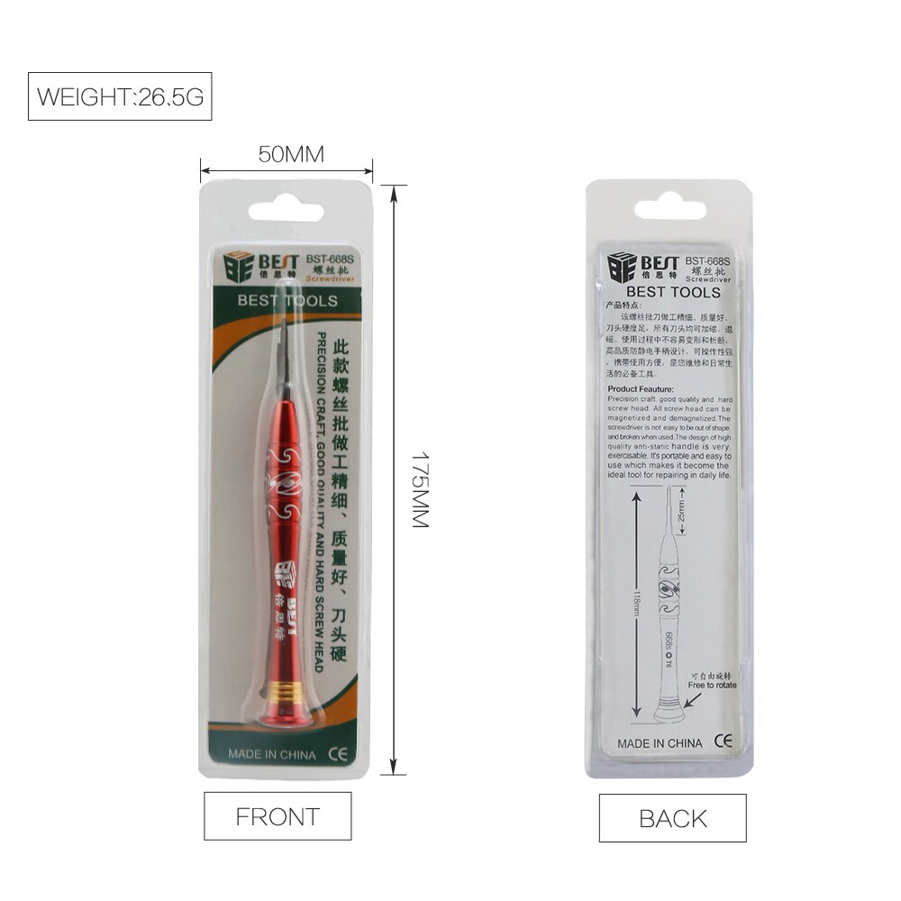 1Stck Präzision Schraubendreher 2,0mm Abgeflachte P2 P5 0,8 1,2mm Pentalobe PH00 PH000 T3 T4 T5 T6 für macbook praktisch Reparatur Werkzeuge