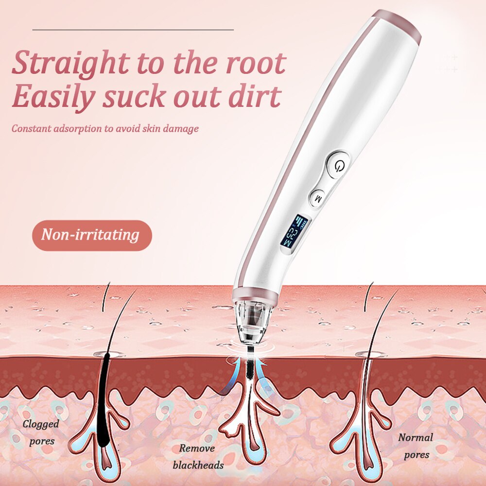 Electric Facial Pore Cleaner Exfoliator Face Blackhead Remover Acne Vacuum Deep Cleansing Suction Machine Nano Sprayer Steamer