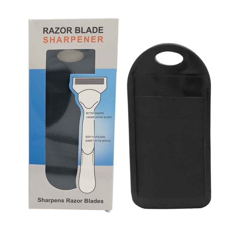 Shaving Razor Blade Sharpener Extend Life of Razor Blades Silicone Shaving Tool Cleanner Safety Shaving Men Shaving Accessories: Black