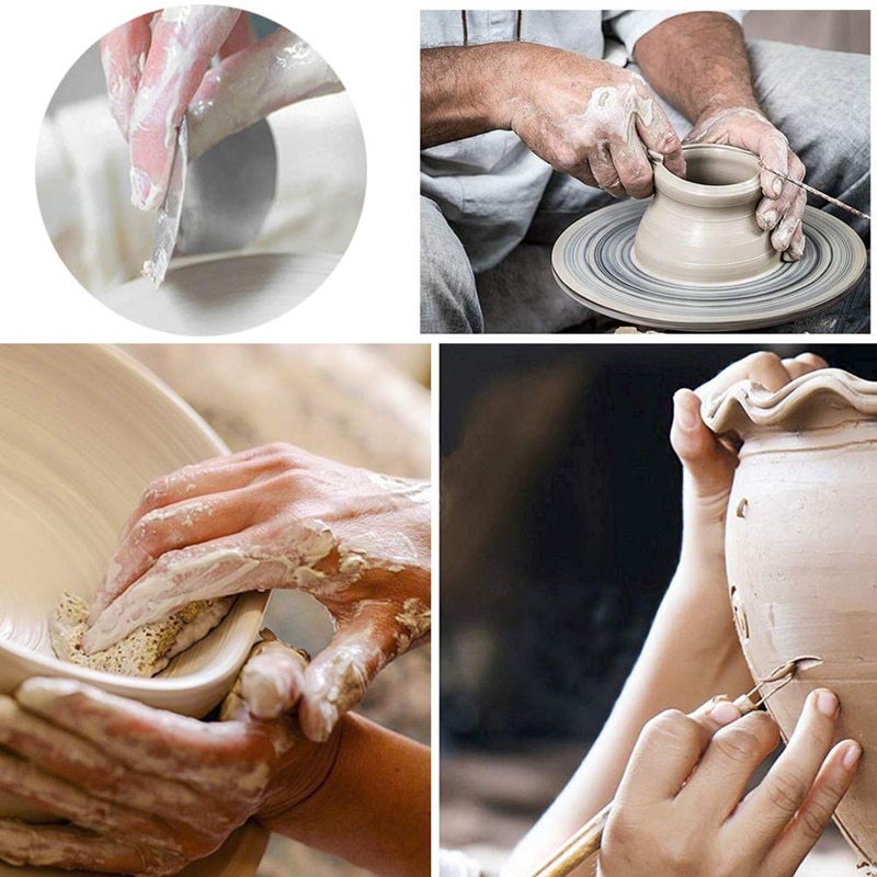 Juego de 61 Uds de herramientas de cerámica para manualidades de polímero DIY, herramientas para moldear arcilla, cerámica, cerámica de madera, escultura, juego de herramientas de limpiador de arcilla