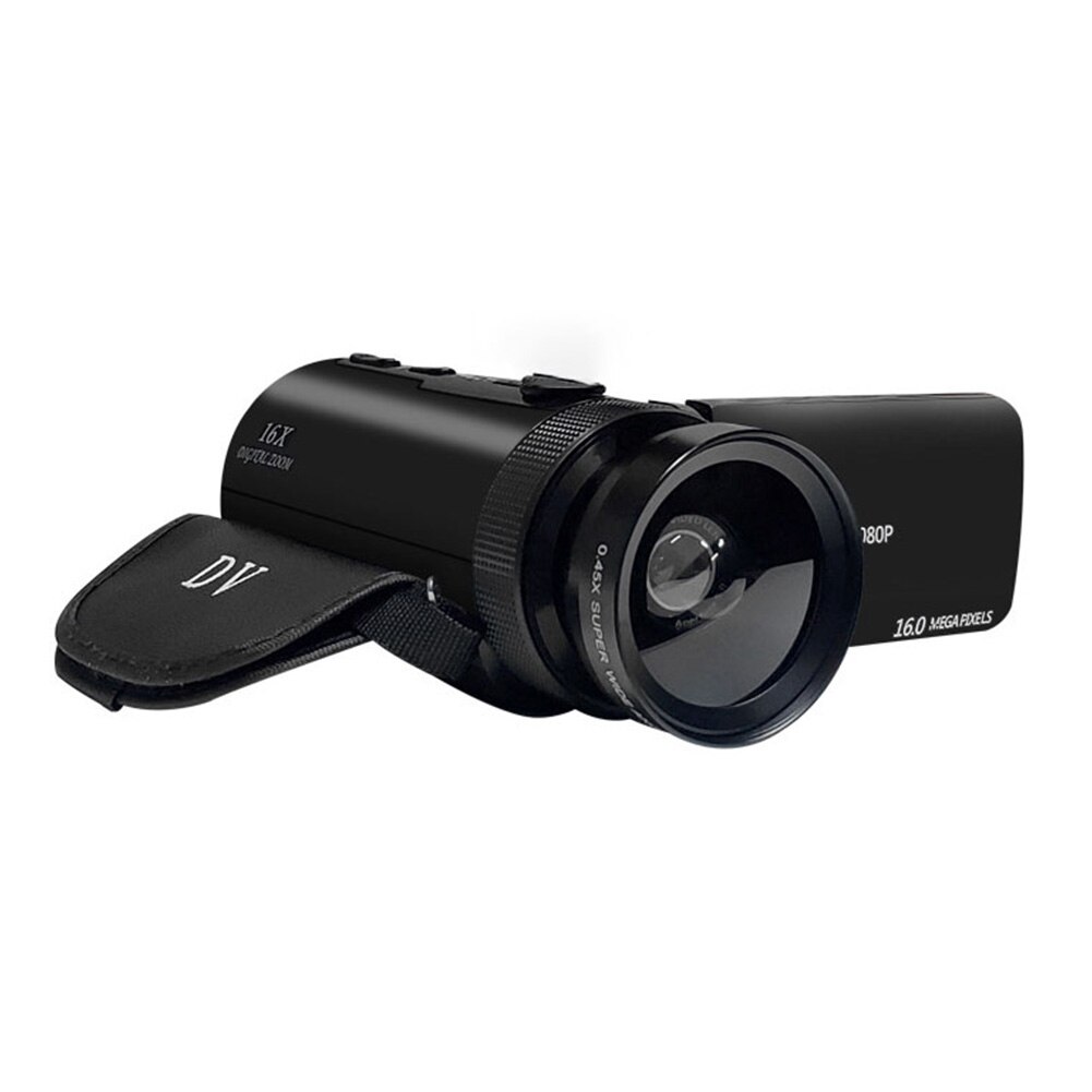 Hd 1080P Digitale Video Camera Met Microfoon Hd 1080P Camcorder 16x Digitale Zoom Camera Camcorder 2.4 Inch Scherm lichtgewicht: Wide angle