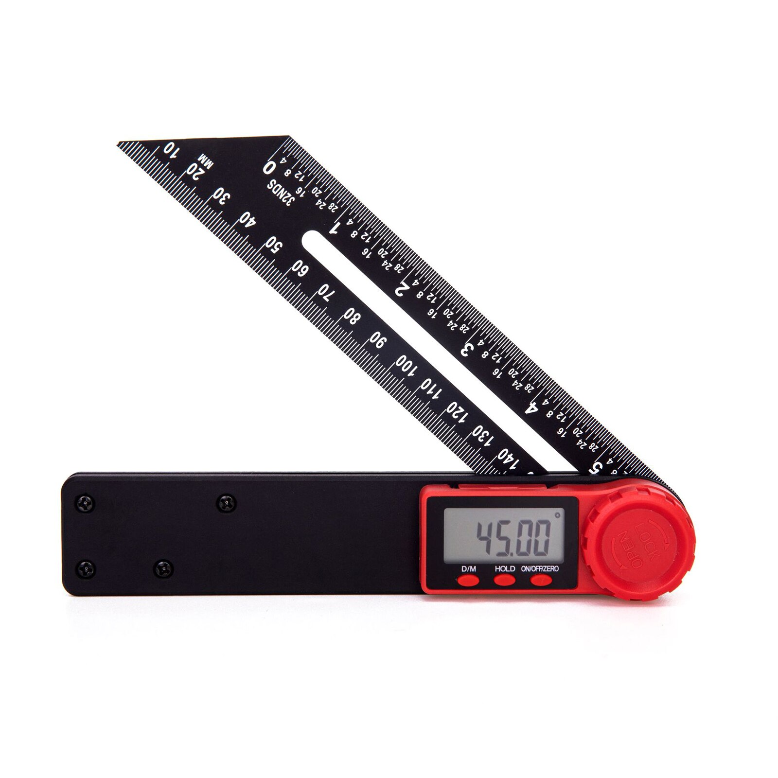 T-shaped Movable Angle Ruler Bevel Protractor Inclinometer Electronic Level Angle Slope Test Ruler Woodworking Tools