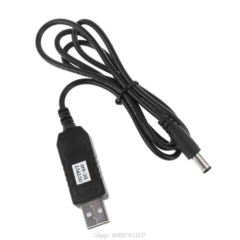 USB 5V to 4.2V 8.4V 12.6V DC 5.5x2.1mm Charge Line Converter Power Charging Cable for 18650 Lithium Battery Pack S24 20