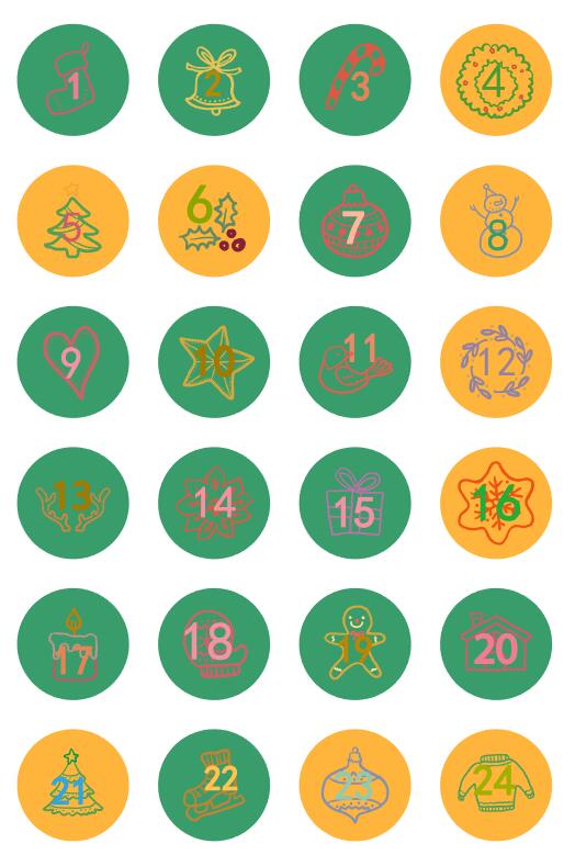 Nengdou 24 Stks/set Kerst Badge Broche Diy Accessoires Voor Kleding Hoed Rugzak Kerstboom Decoratie Kawaii Pins: V  24PCS