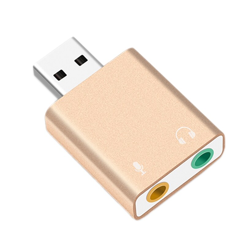 USB Sound Card USB External Sound Card Adapter - 7.1 Virtual Surround Sound With Type C & USB A For PC, Laptop & Phone Usb Dac