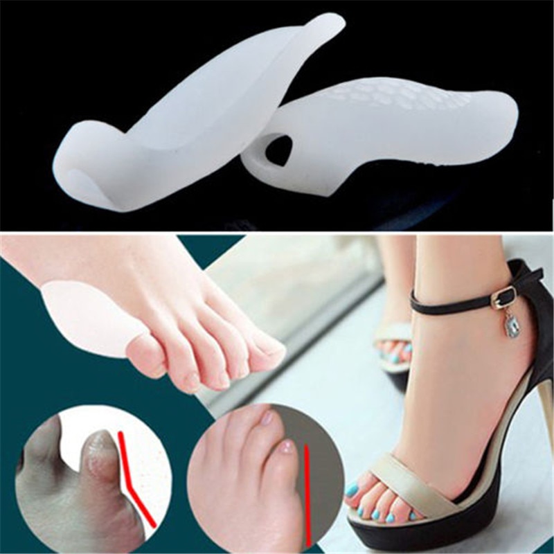 manchon d'orteil avec petit pouce Silicone Gel épandeur d'orteil griffe marteau Bunion Hallux Valgus haut talon soulagement de la douleur coussins