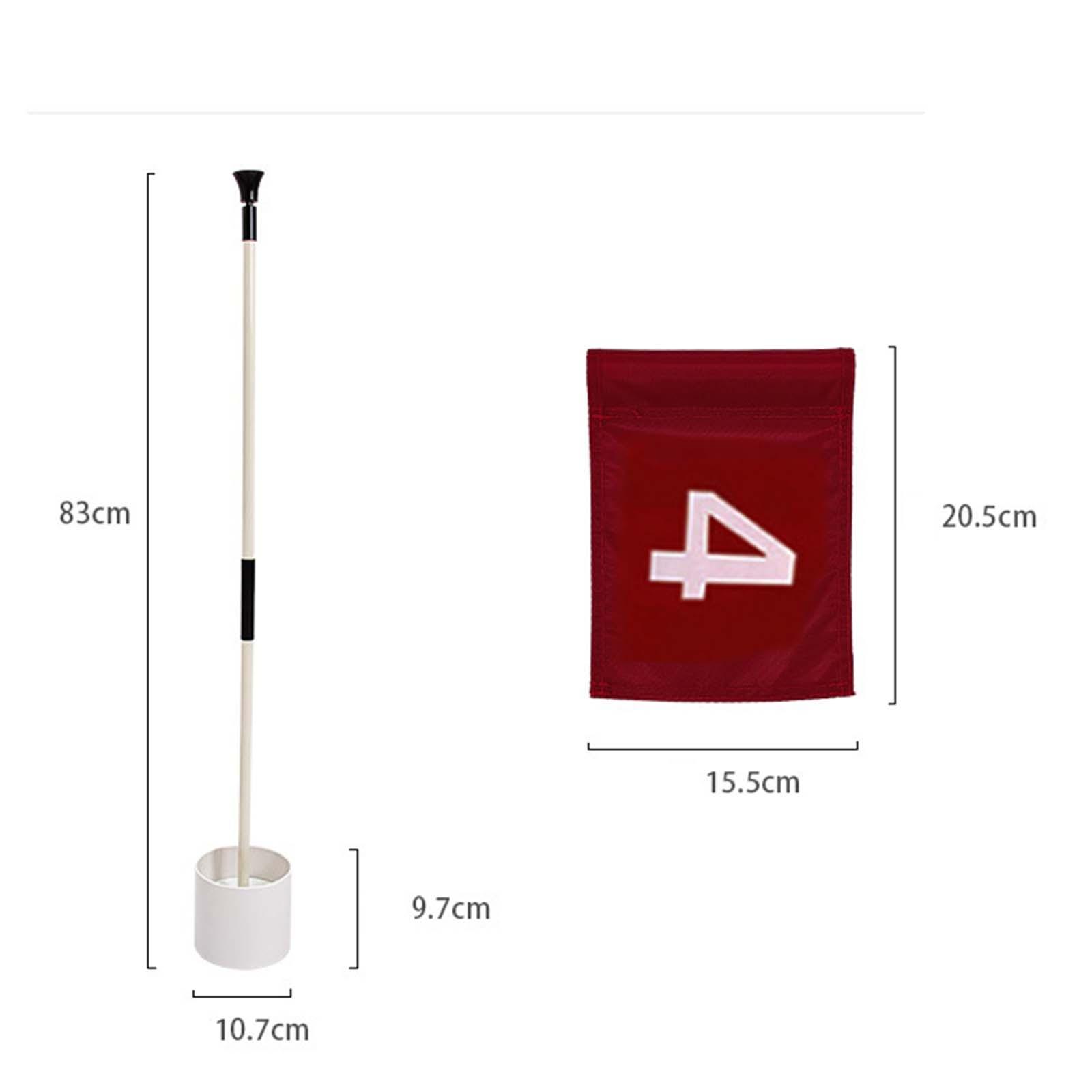 Golf-Flaggenmasten üben Putten Golf-Flaggen Golf Putten Grün Flagge und Loch Tasse