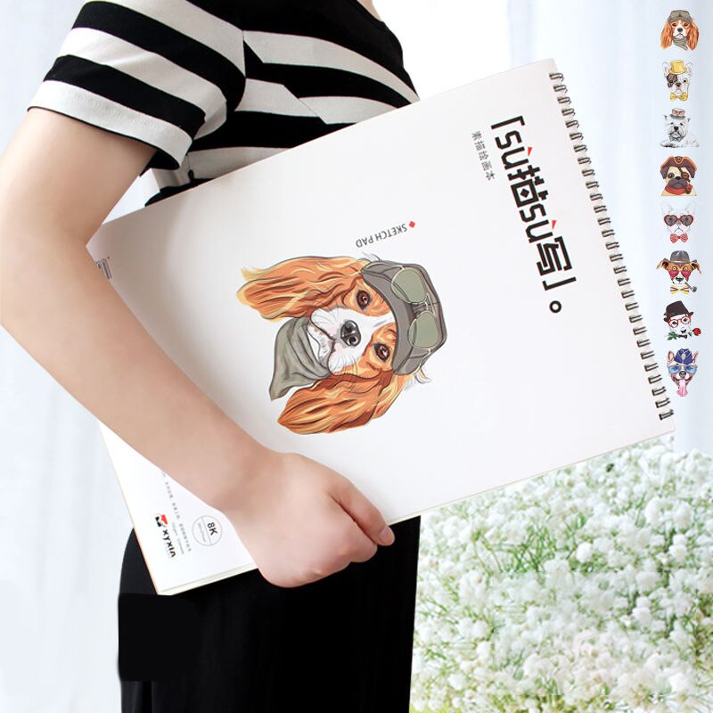 A4 Watercolor painting Drawking Book Thick School Sketch Pad Art Supplies sketchbook for drawing paper