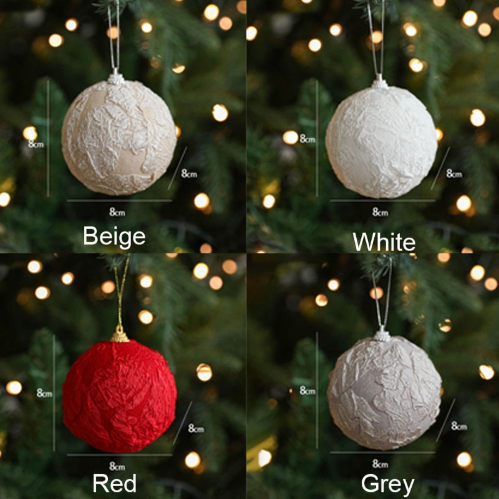 Merry Christmas 8CM Christmas Tree Decoration Ball Party Supplies Hanging Christmas Pendant Navidad Xmas Ornaments Year