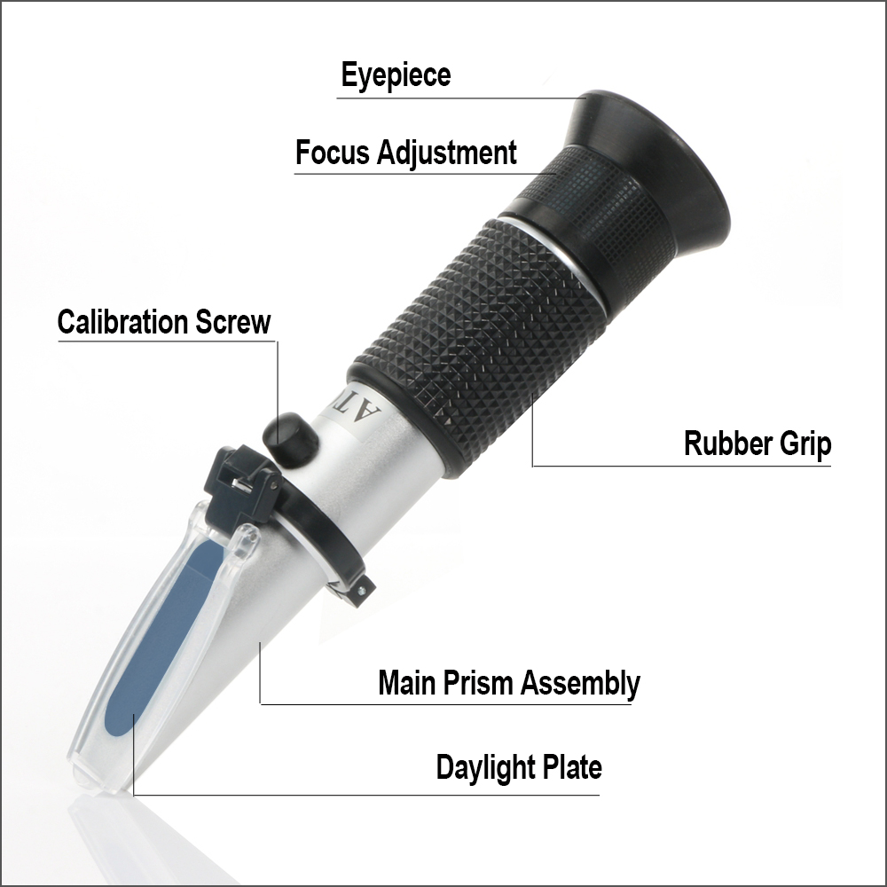RZ Refractometer Milk Concentration Auto Handheld 0-20% Milk Refractometer Tester Portable Refractometer
