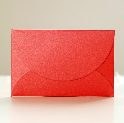 20 stk perle papir perle blanke mini papir konvolutter bryllup invitation konvolut, konvolutter 60mm x 90mm: Vinrød 20 stk