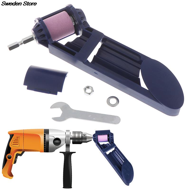 1 Set Drill Bit Sharpener Corundum Grinding Wheel for Grinder Polishing Kit