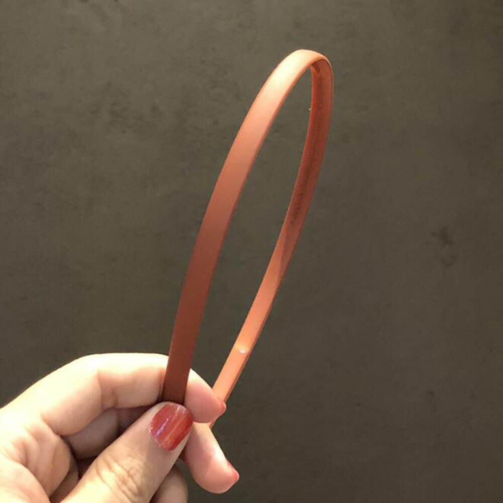 Antislip dunne eenvoudige haarbanden schattige hoofdband haarringen houder ornament hoofdband dames haaraccessoires: Oranje