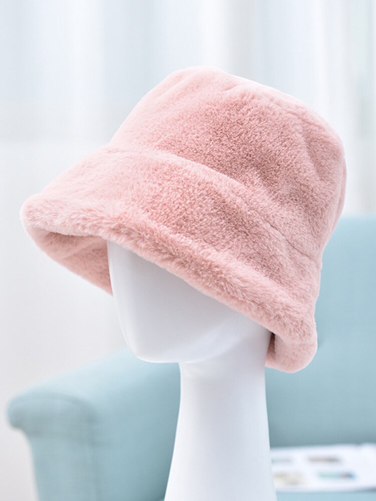Goplus vinter dame hat afslappet sort varm hat til pige sombreros de mujer czapka zimowa damska gorros de invierno: Lyserød