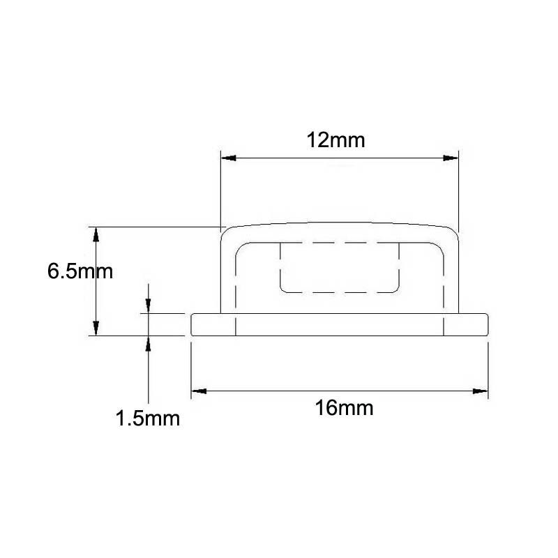 (10pcs/ pack) 12mm Flashlight Tailcap Soft Silicone Tailcaps for LED Flashlight Torchlight Switch Cap DIY Parts Torch Tail Cap