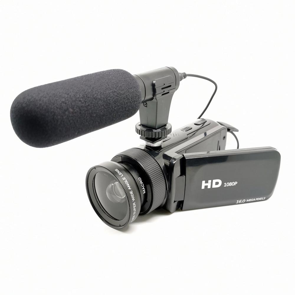 1080P Hd 16 Miljoen Pixel Digitale Camera Met Lens Microfoon Handheld Dv Camcorder Schieten Digitale Camera