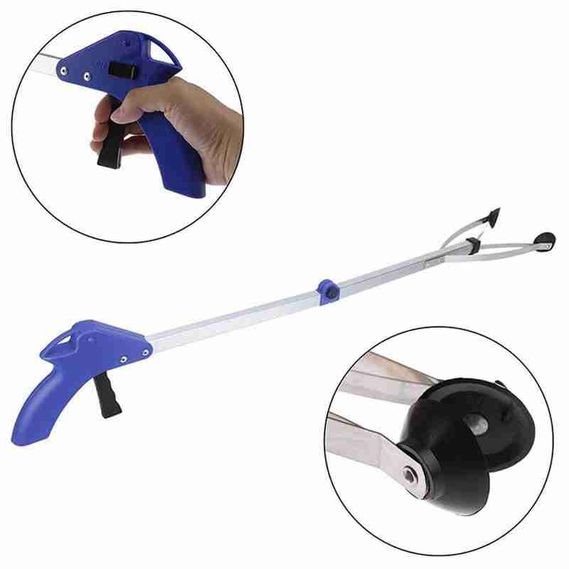 81cm Foldable Garbage Pick Up Tool Grabber Reacher Reaching Reach Extend Pick TOOL Reacher Grabber Grab Stick Folding Up Ex S6U3