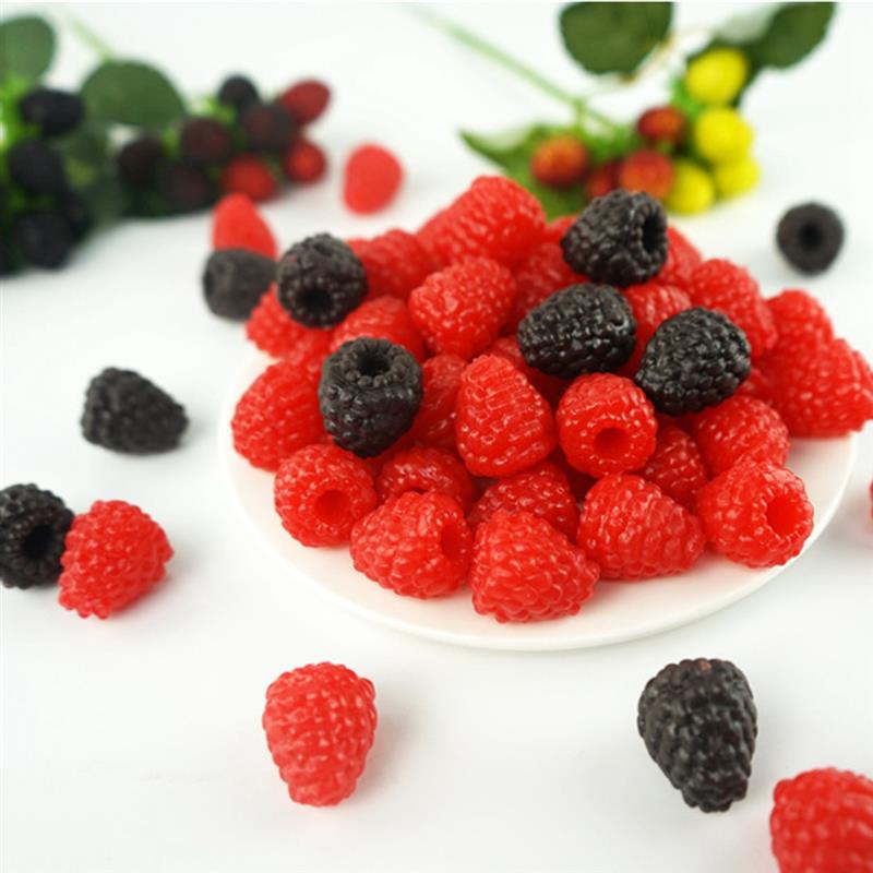 Simulation artificielle fausse fraise décoration de fête à domicile Fruits artificiels réalistes photographie accessoires Kits accessoires 4 pièces