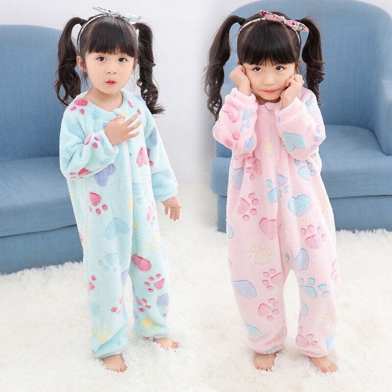 Art Pyjama schlafsack Neugeborenen Jungen Mädchen Klettern Kleidung kigurumi für freundlicher bademantel Kind Pyjama für mädchen nachtwäsche