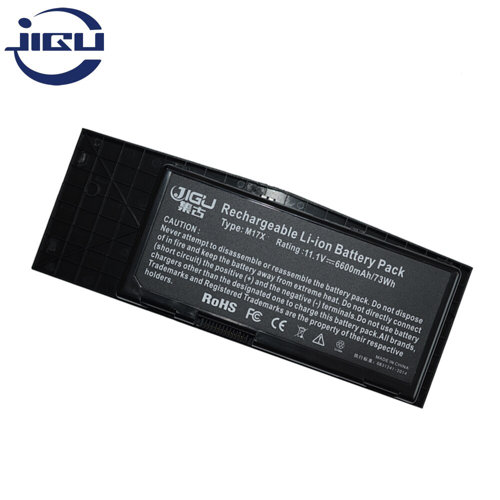 JIGU 9Cells Laptop Battery For Dell Alien Ware M17x R3 M17x R3-3D 0C852J 0F310J C852J F310J H134J 4400MAH 11.1V
