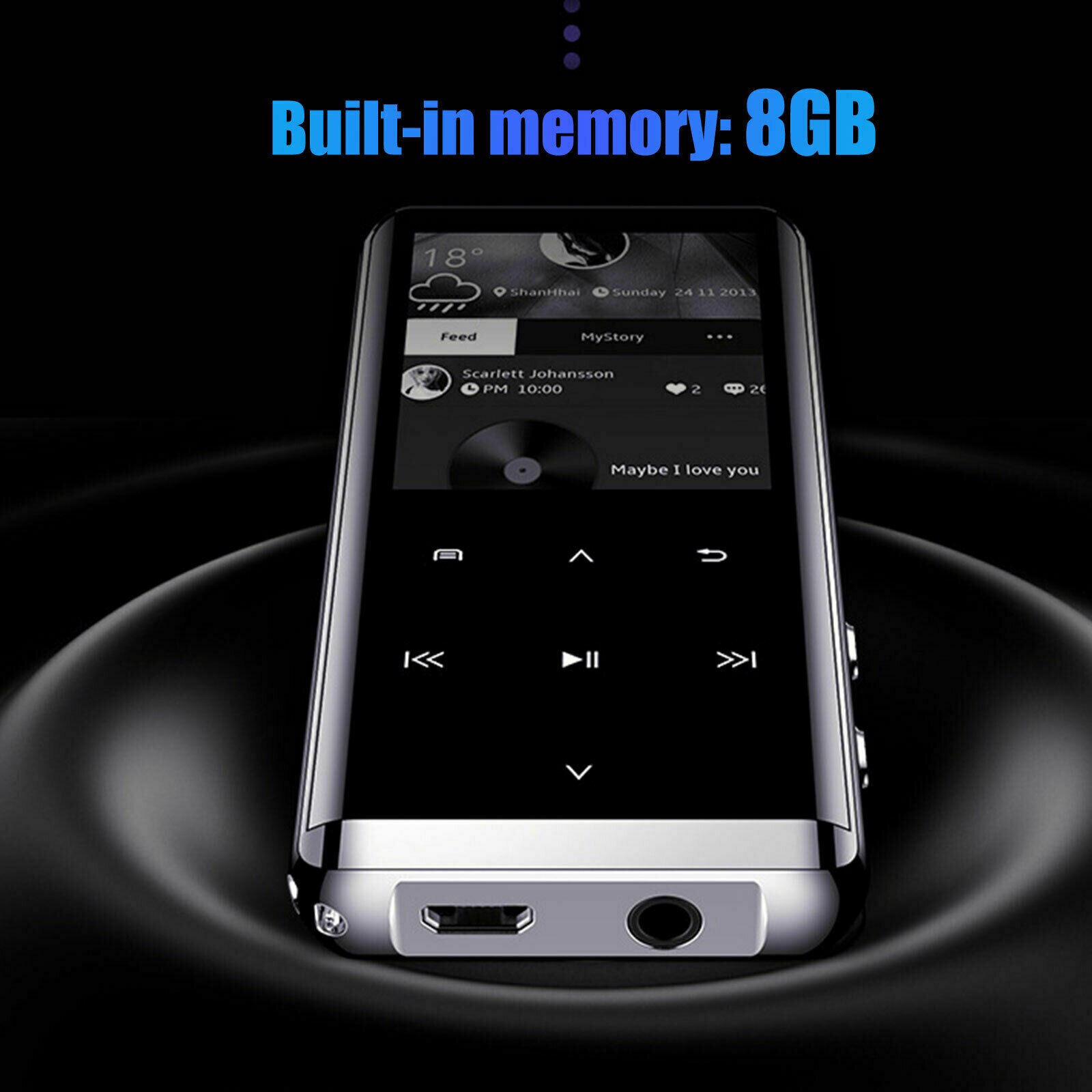Bluetooth Touch Screen OLED MP3 Player Sport Lossless Sound HIFI Music Player