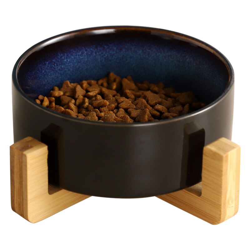 Bol pour animaux de compagnie en céramique chat chiot alimentation fournitures Double bols pour animaux de compagnie chien nourriture distributeur d'eau accessoires pour chiens Durable plusieurs couleurs