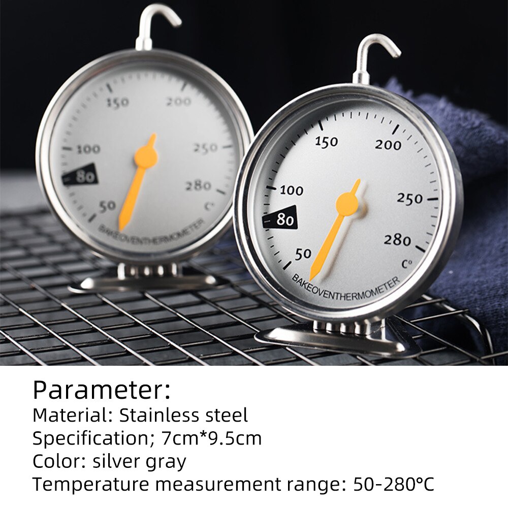 Staisteel dial ovn termometer madlavning termometer grill mad kød termometer justerbar stand up hange køkken termomer