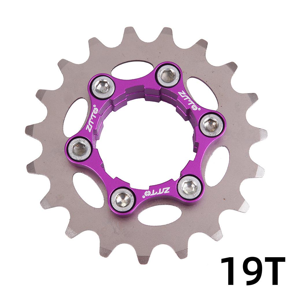 Fiets tandwiel vliegwiel enkel tandwiel mtb 9 to 1 speed cassette versnelling vliegwiel fiets vrijloop fietsaccessoires: 19t