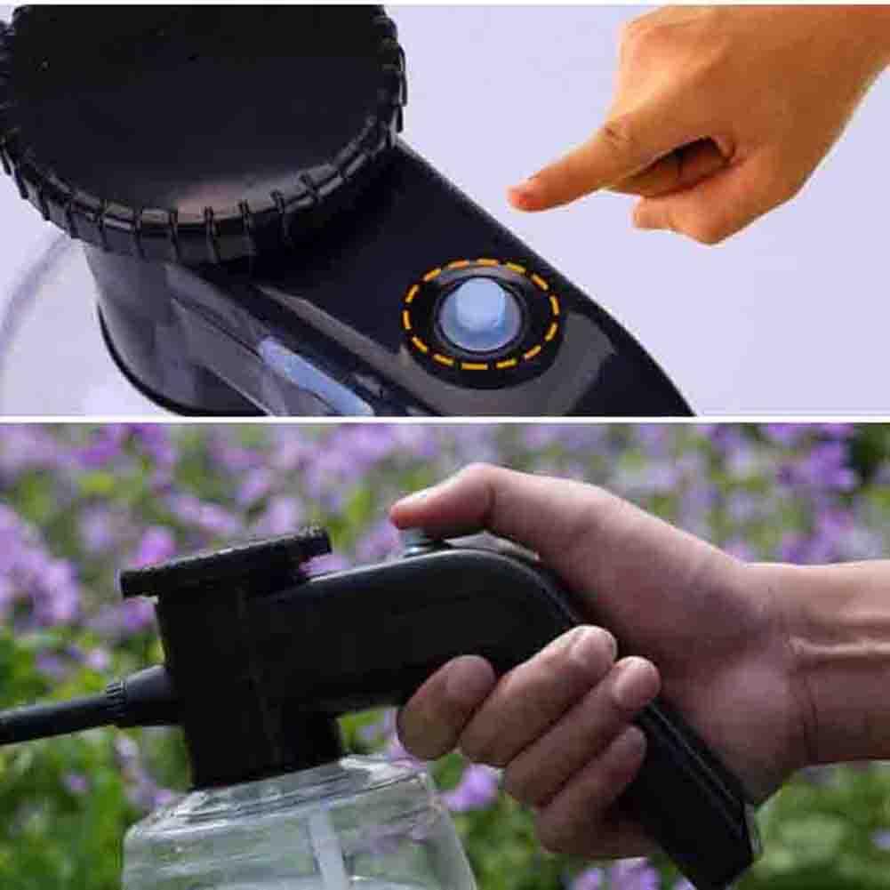 2L jardin pulvérisateur électrique 360 réglable électrique automatique pression eau pulvérisateur bouteille jardinage arrosoir Pot d'eau