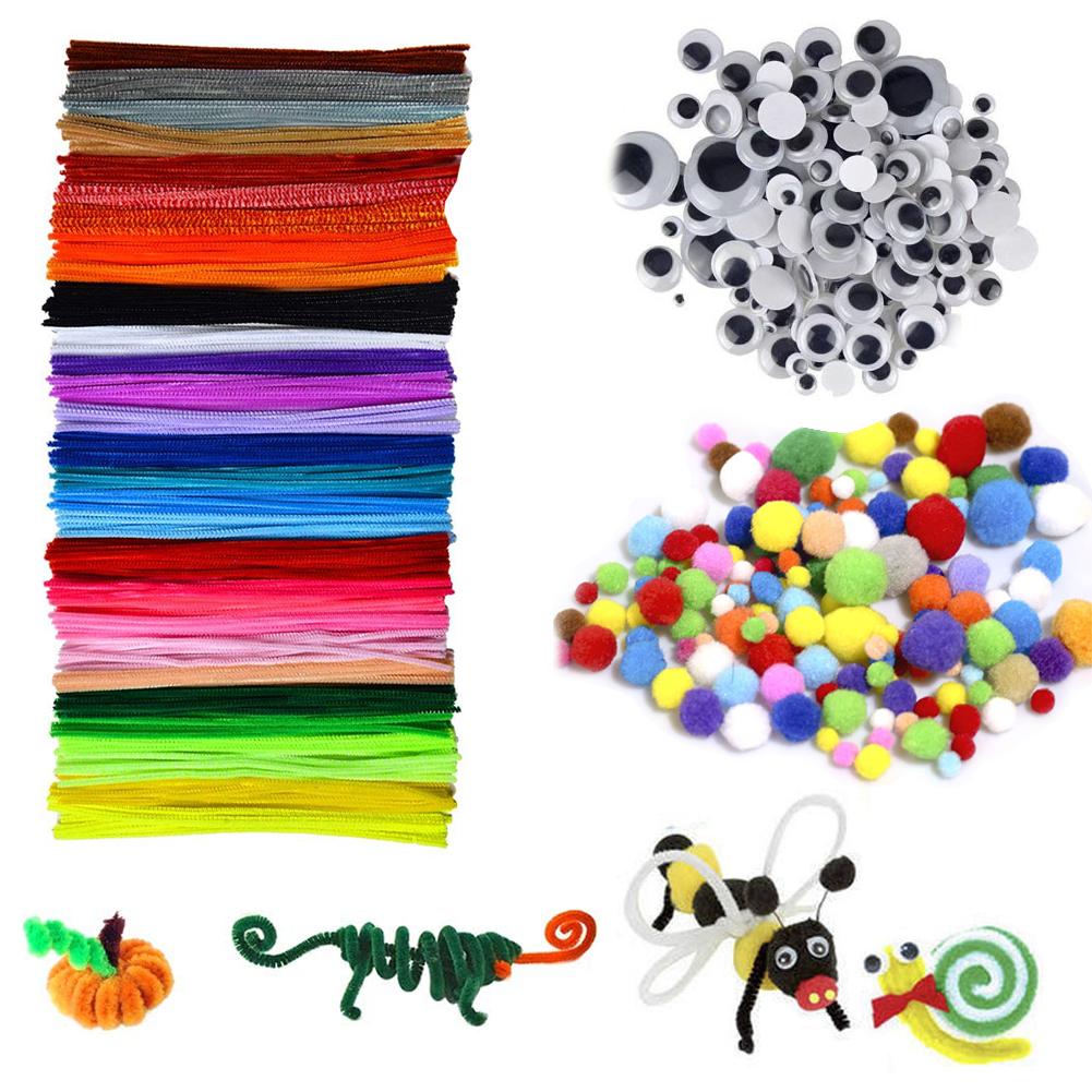 100Pcs Multicolour Chenille Stelen Chenille Handgemaakte Diy Art Ambachten Materiaal Kinderen Creativiteit Handwerk Kinderen Speelgoed