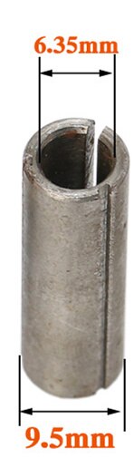 Universal 6-12.7mm Gravbit CNC Router Verktyg Collet Chuck Snabbyte Adapterhållare Fräs Maskintillbehör: 9.5mm to 6.35mm