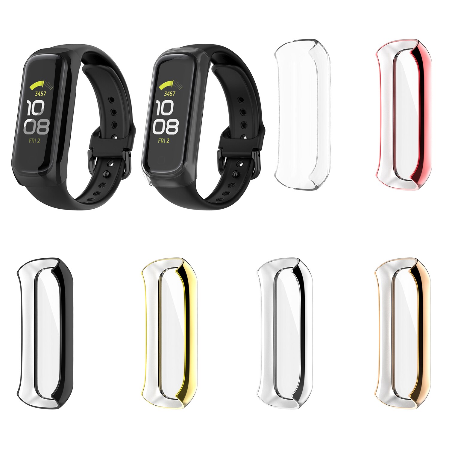 Voor Samsung Galaxy Fit 2 SM-R220 Stijl Hard Pc Screen Protector Pc Materiaal Transparant Full Screen Bescherming