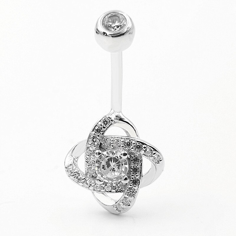 Anneau de nombril en argent sterling 925, piercing de nombril, bijoux de corps, pour femmes