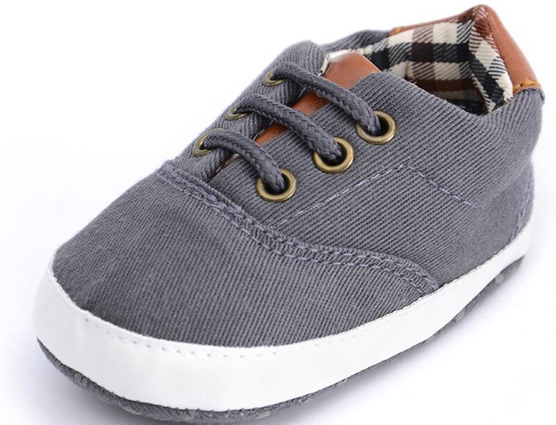 Baby Canvas Shoes Newborn Boys Infant Shoes Prewalkers Crib Shoes Nonslip Loafers First Walkers 11-12-13 Slip On SandQ Baby