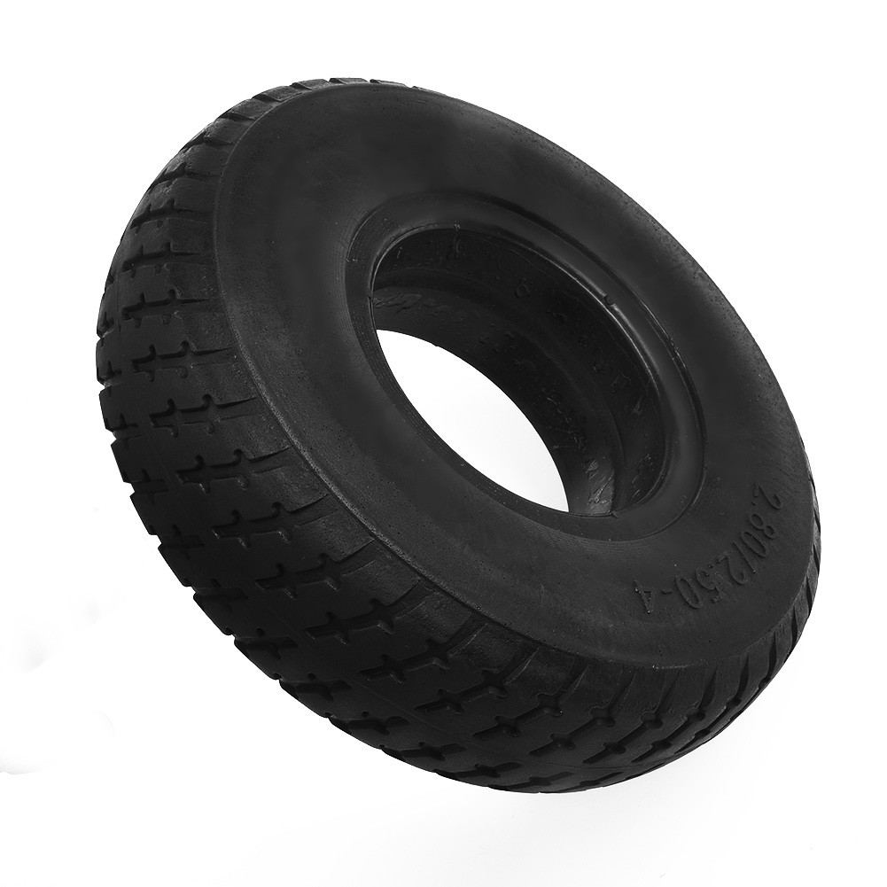 Batterij Auto Effen Band 2.80/2.50-4 Oudere Scootmobiel Niet-inflatende Band Polyurethaanrubber 1pc Praktisch Nuttig