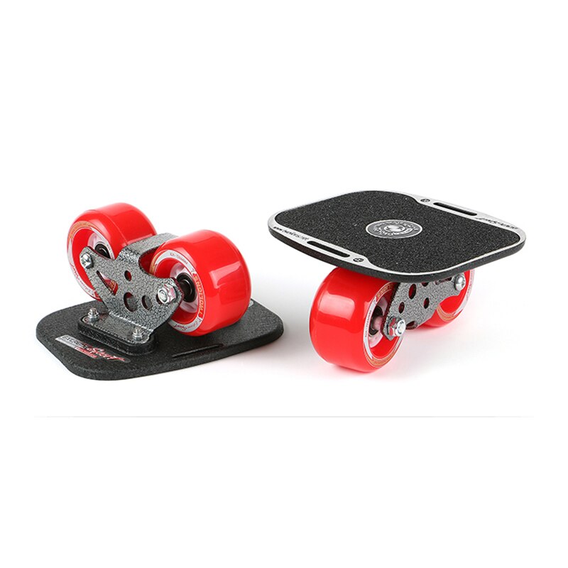 Twolions Mirage Aluminum Drift Board For Freeline Roller RoadDrift Skates Antislip Skateboard Deck Freeline Skates Wakeboard: Red