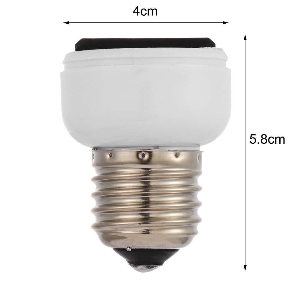 E27 ABS US/EU/AU Plug Connector Accessories Bulb Holder Lighting Fixture Bulb Base Screw Adapter White Lamp Socket