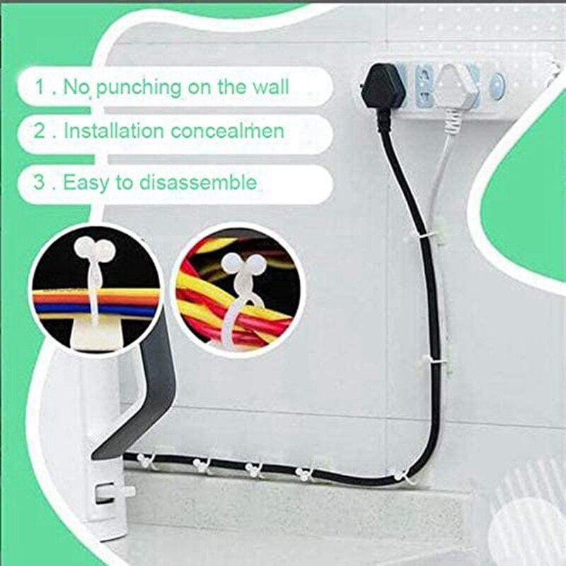 200 stuks onzichtbare wandklimplantenbevestiging, plantenklimwandbevestigingsclips, voor thuistuin  - 100 stuks l & 100 stuks s