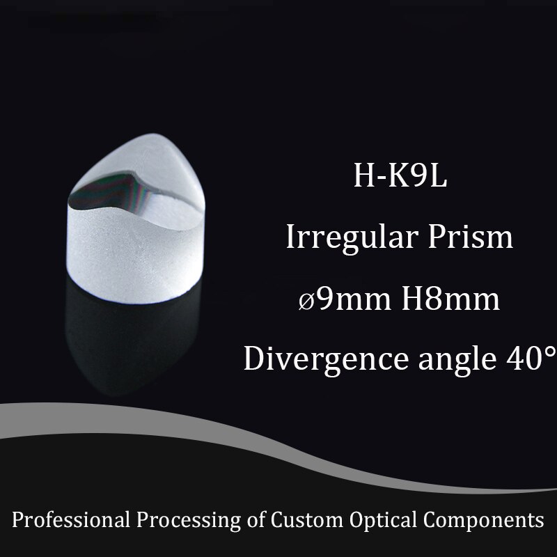 Powell – prisme, diamètre du Spot de 5mm, de Surface 60-40, matériau H-K9L verre optique, longueur d&#39;onde de la lentille 430 ~ 1100nm