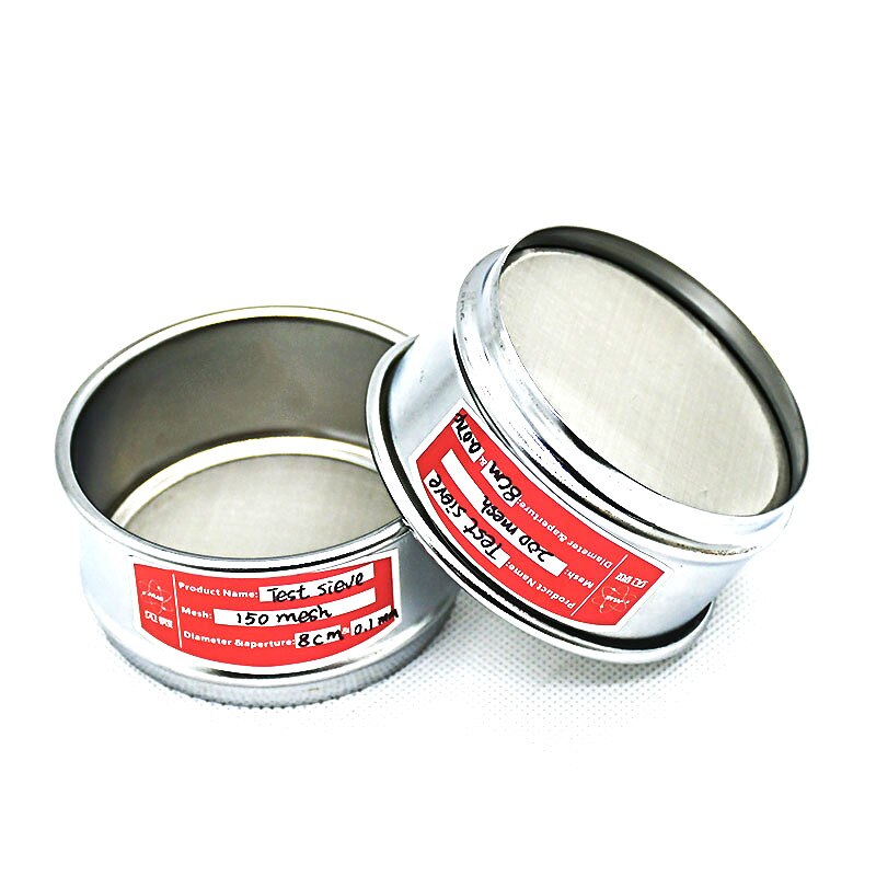 Test Zeef Laboratorium Bemonstering Inspectie Pharmacopeia Standaard Zeef 304 Sus Filter Mesh Verchromen Frame Diam. 8Cm 12 - 200 Mesh